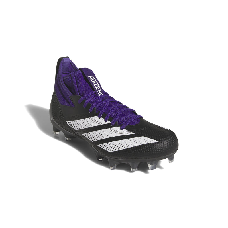 Men's Adidas Adizero Impact Football Cleats - BLACK/PUPRLE
