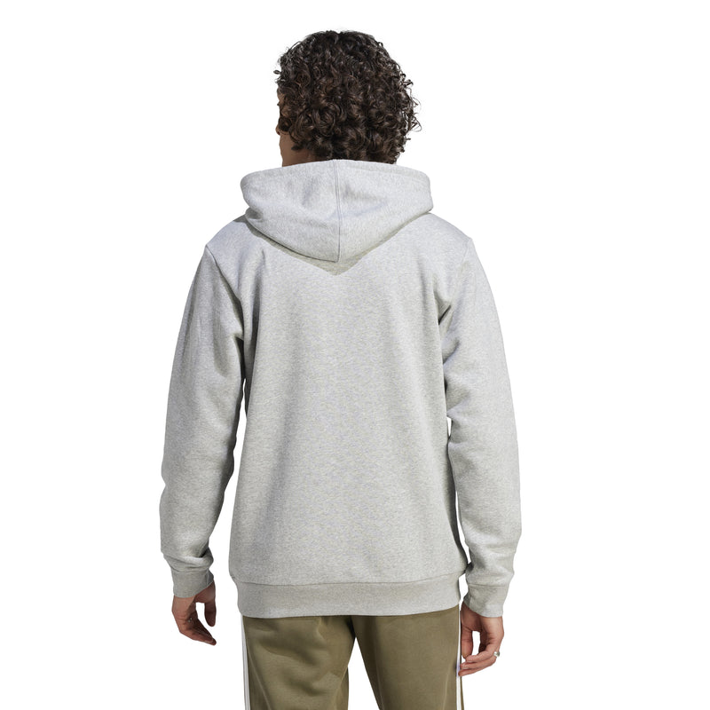 Men's Adidas Essentials Fleece Big Logo Hoodie - GREY