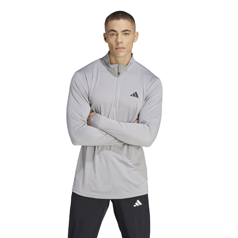 Men's Adidas Essentials Training 1/4 Zip - GREY