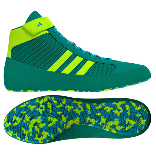 Men's Adidas HVC 2 Wrestling Shoes - PURETEAL
