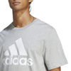 Men's Adidas Single Jersey Logo T-Shirt  - GREY