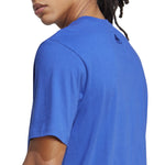 Men's Adidas Single Jersey Logo T-Shirt - BLUE