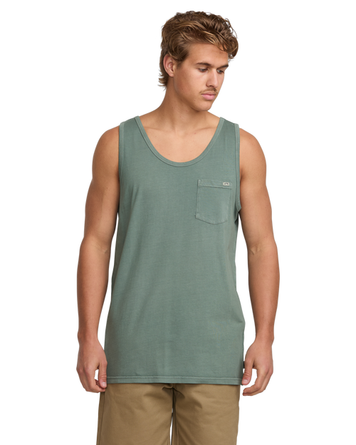 Men's Billabong Essential Premium Tank Top - DKA DARK