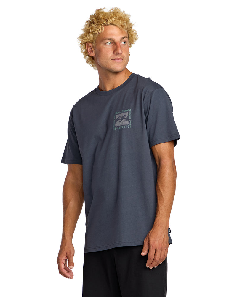 Men's Billabong Trail ADIV T-Shirt - MDB BLUE