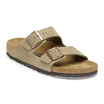 Men's Birkenstock Arizona Suede Leather Sandal - Taupe - TAUPE