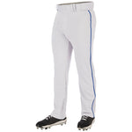 Men's Champro Triple Crown 2.0 Braid Open Bottom Baseball Pant - WHI/ROYA