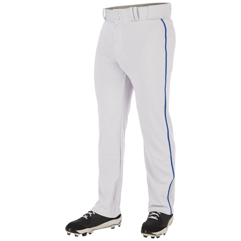 Men's Champro Triple Crown 2.0 Braid Open Bottom Baseball Pant - WHI/ROYA