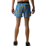 Men's ChicknLegs Blue Banannas 4" Half Split Running Shorts