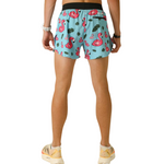 Men's ChicknLegs Blue Flamingo 4" Half Split Running Shorts