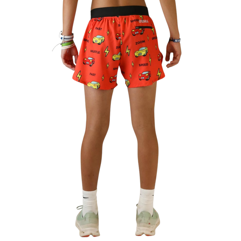 Men's ChicknLegs Cars 4" Half Split Running Shorts