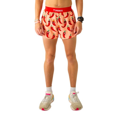 Men's ChicknLegs Chili Peppers 4" Half Split Running Shorts