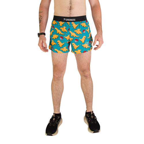 Men's ChicknLegs Dino-Sore 4" Half Split Running Shorts