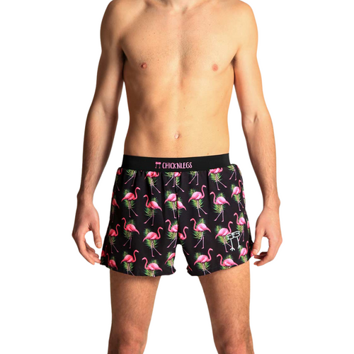 Men's ChicknLegs Flamingo 4" Half Split Running Shorts