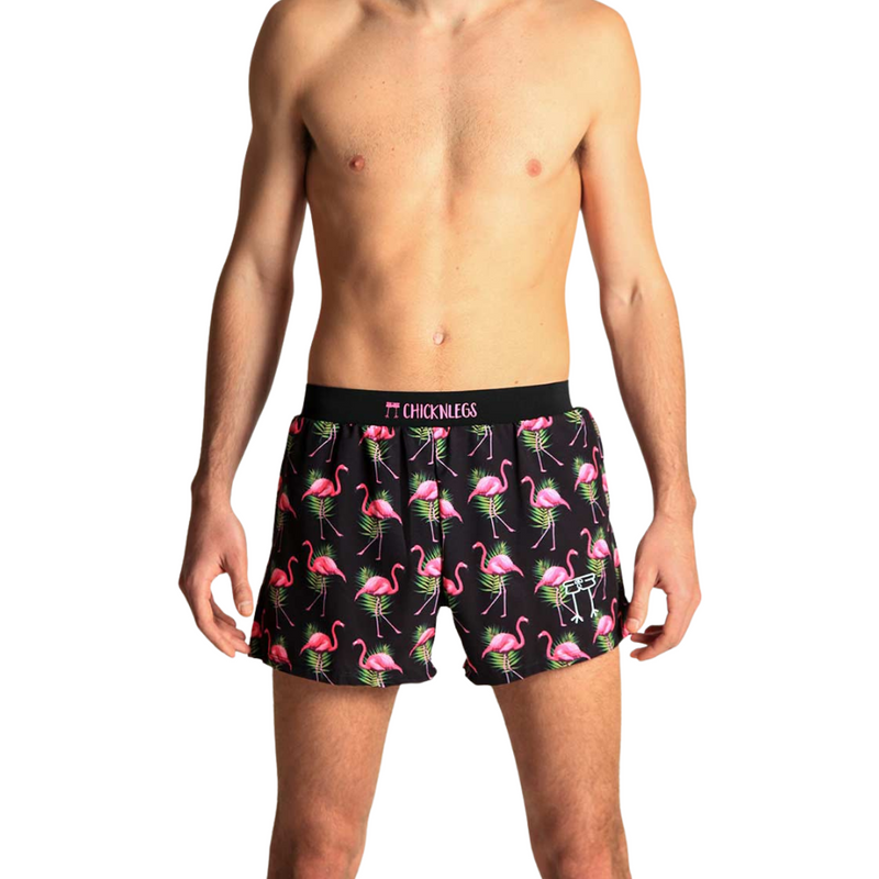 Men's ChicknLegs Flamingo 4" Half Split Running Shorts
