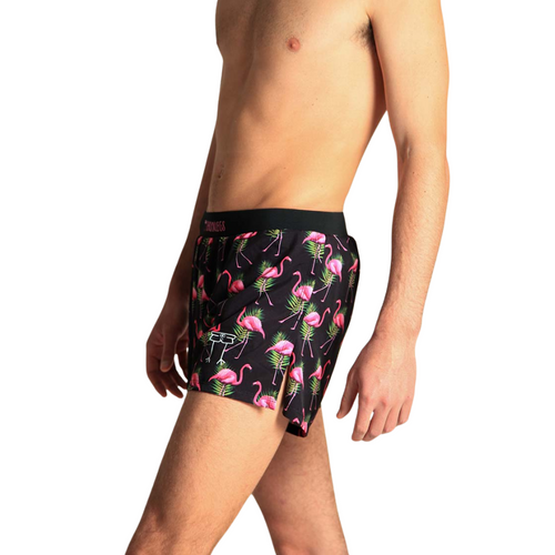 Men's ChicknLegs Flamingo 4" Half Split Running Shorts