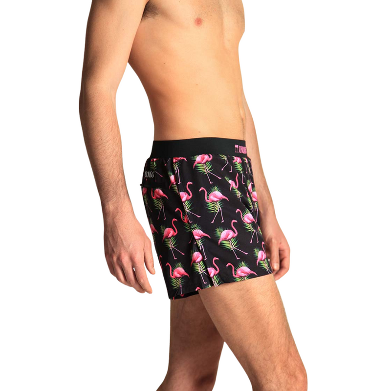 Men's ChicknLegs Flamingo 4" Half Split Running Shorts