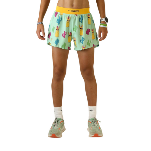 Men's ChicknLegs Lama 4" Half Split Shorts - GREEN
