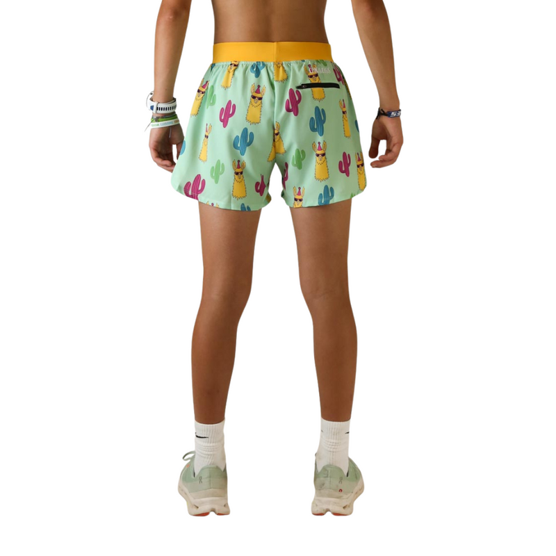 Men's ChicknLegs Lama 4" Half Split Shorts - GREEN