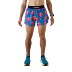 Men's ChicknLegs Peaches 4" Half Split Running Shorts - PEACHES