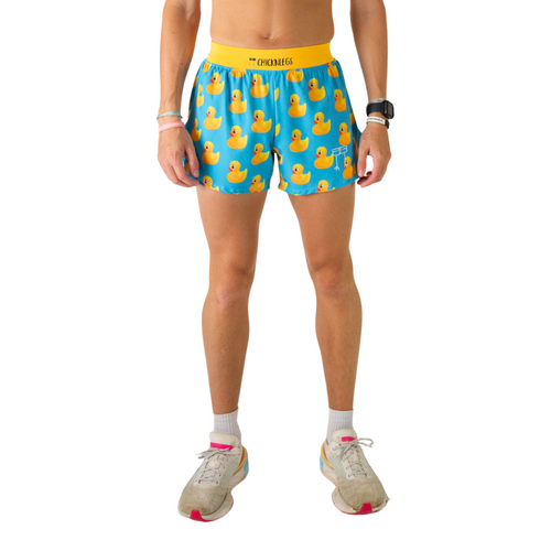 Men's ChicknLegs Rubber Ducky 4" Half Split Running Shorts