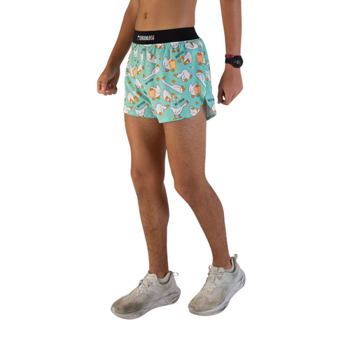 Men's ChicknLegs Silly Goose 4" Half Split Running Shorts