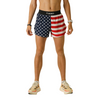 Men's ChicknLegs USA Flag 4" Half Split Running Shorts