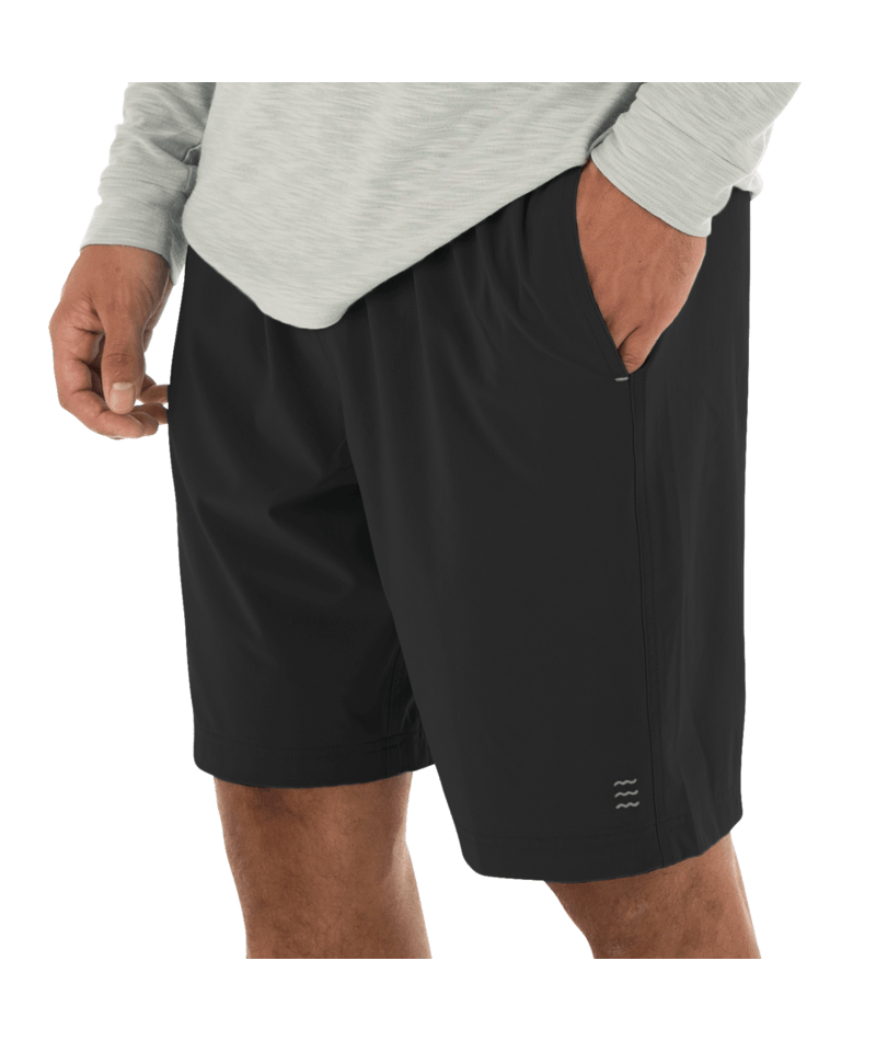 Men's Free Fly 7" Lined Breeze Short - 105 - BLACK