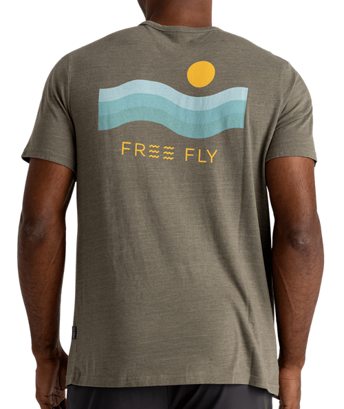 Men's Free Fly Downstream T-Shirt - 523FATIG
