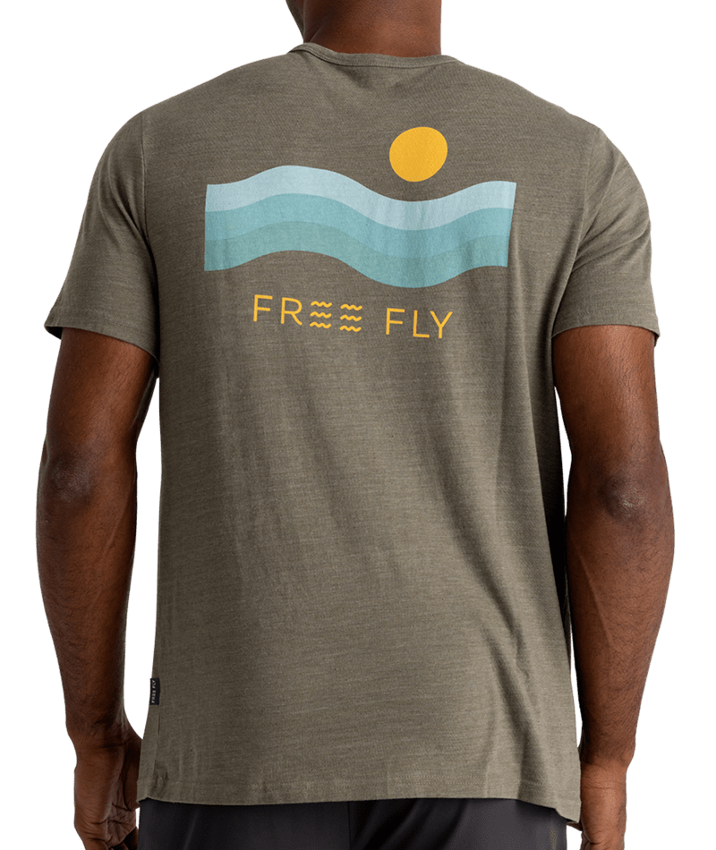 Men's Free Fly Downstream T-Shirt - 523FATIG