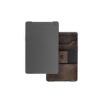 Men's Groove Life Wallet GO Gunmetal with Brown Leather Sleeve - BROWN