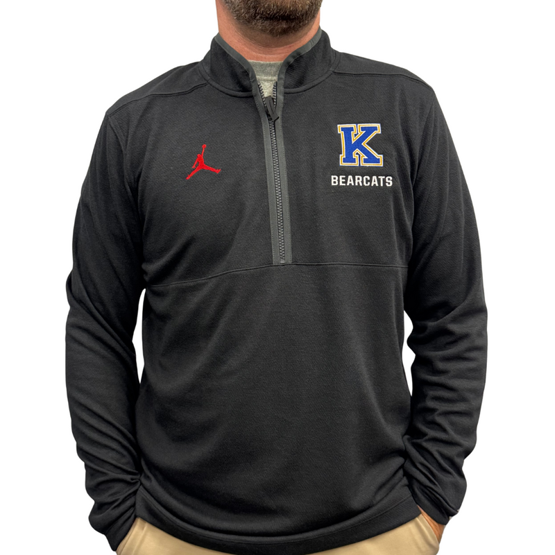 Men's Kearney High Bearcats Jordan 1/4 Zip - BLACK
