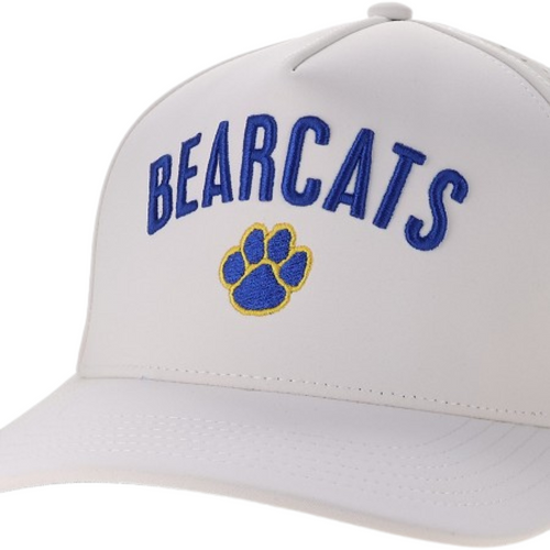 Men's Kearney High Bearcats Paw Cut Above Hat - WHITE