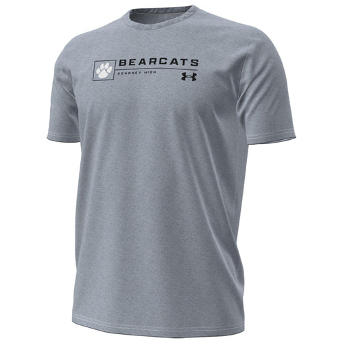 Men's Kearney High Bearcats Under Armour Paw Performance T-Shirt - 91H - STEEL