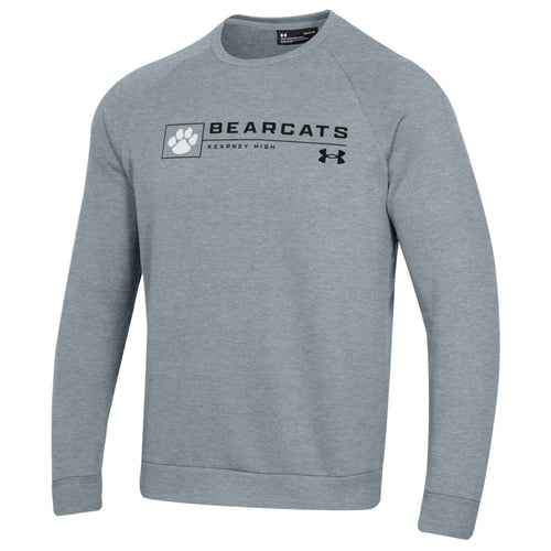 Men's Kearney High Bearcats Under Armour Paw Rival Sweatshirt - 949 - GREY