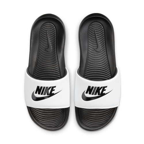 Men's NIke Victori One Slide Sandals - 005WH/BK