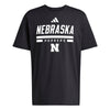 Men's Nebraska Huskers Adidas Blackout T-Shirt - BLACK