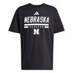 Men's Nebraska Huskers Adidas Blackout T-Shirt - BLACK