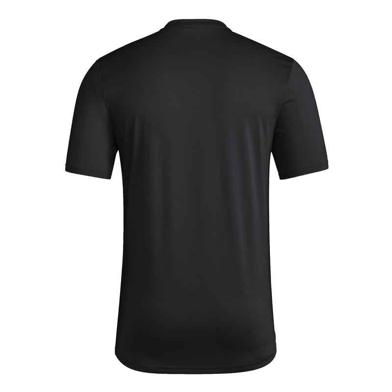 Men's Nebraska Huskers Adidas Football T-Shirt - BLACK