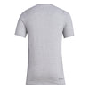Men's Nebraska Huskers Adidas Football T-Shirt - GREY