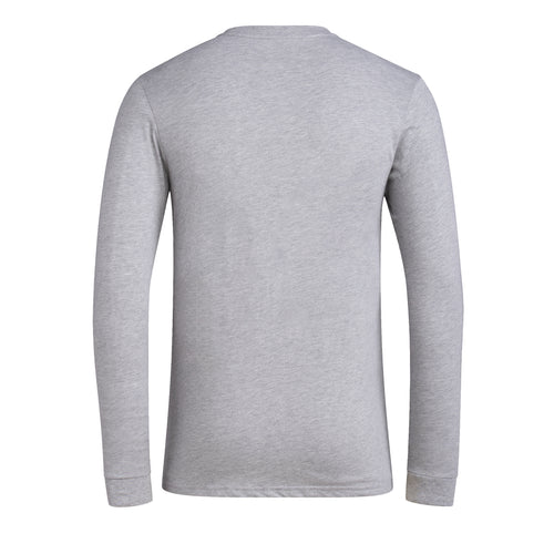 Men's Nebraska Huskers Adidas Fresh Longsleeve T-Shirt - GREY
