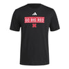 Men's Nebraska Huskers Adidas Go Big Red T-Shirt - BLACK