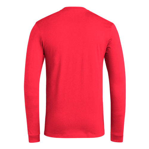 Men's Nebraska Huskers Adidas Locker Room Playmaker Longsleeve  T-Shirt - RED