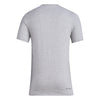 Men's Nebraska Huskers Adidas Pregame Laces T-Shirt - GREY