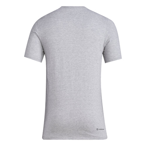 Men's Nebraska Huskers Adidas Pregame Laces T-Shirt - GREY