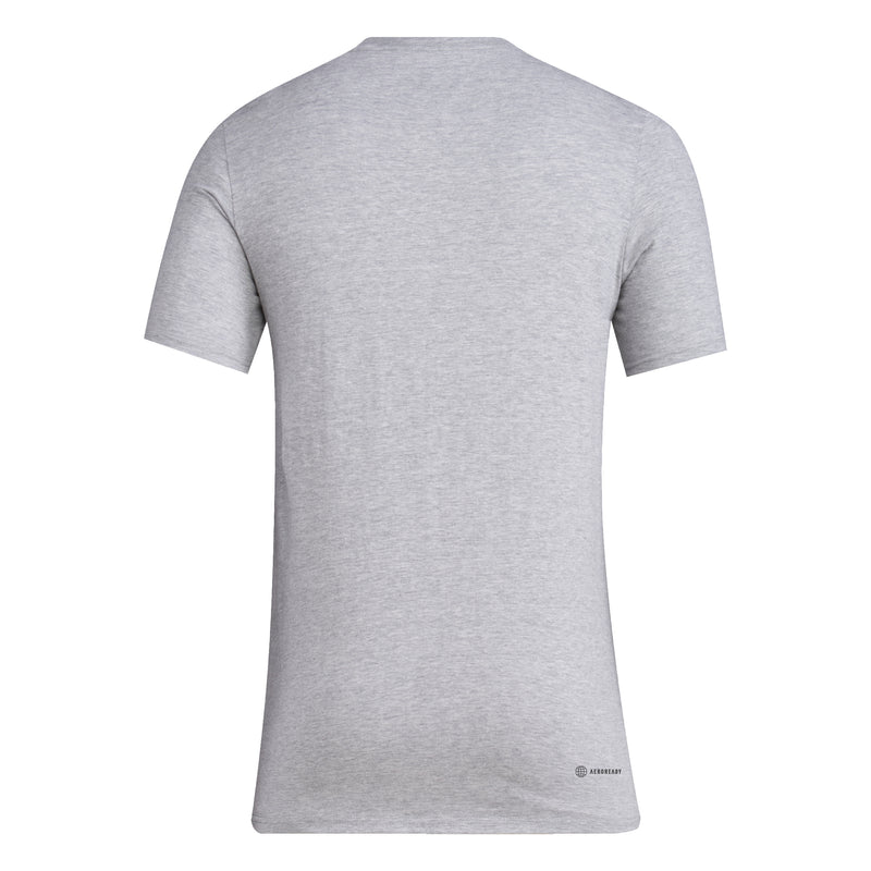 Men's Nebraska Huskers Adidas Pregame Laces T-Shirt - GREY