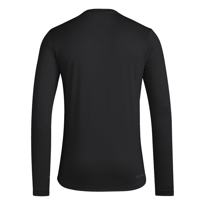 Men's Nebraska Huskers Adidas Volleyball Longsleeve T-Shirt - BLACK