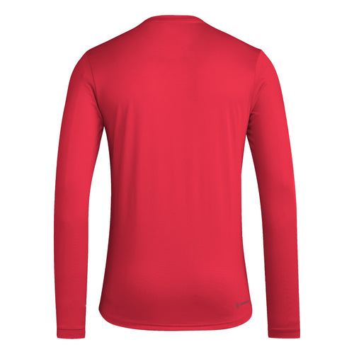 Men's Nebraska Huskers Adidas Volleyball Longsleeve T-Shirt - RED