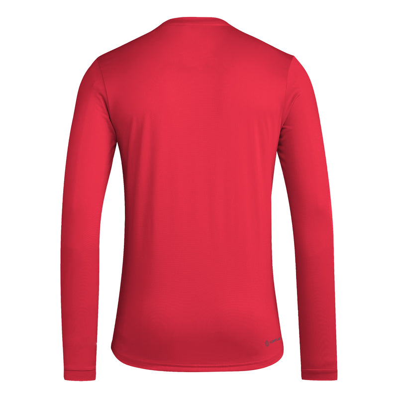 Men's Nebraska Huskers Adidas Volleyball Longsleeve T-Shirt - RED