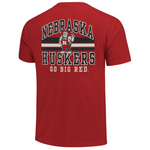 Men's Nebraska Huskers Arched Herbie T-Shirt - RED