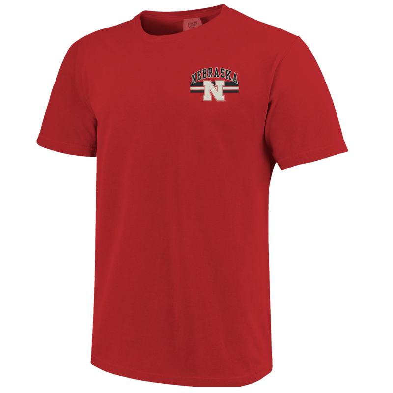 Men's Nebraska Huskers Arched Herbie T-Shirt - RED